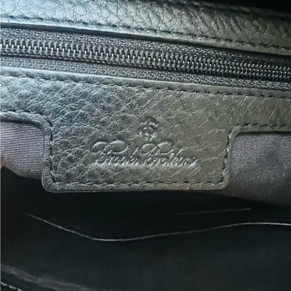Vintage Brooks Brothers Black Leather Handbag – Like New